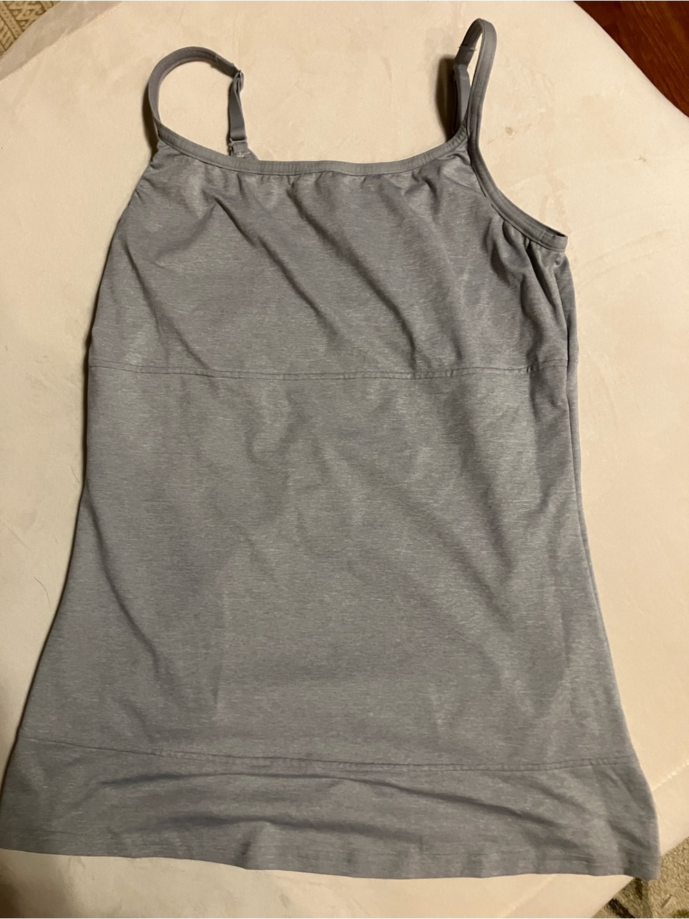 Lightweight Grey Women's Camisole with Adjustable Straps